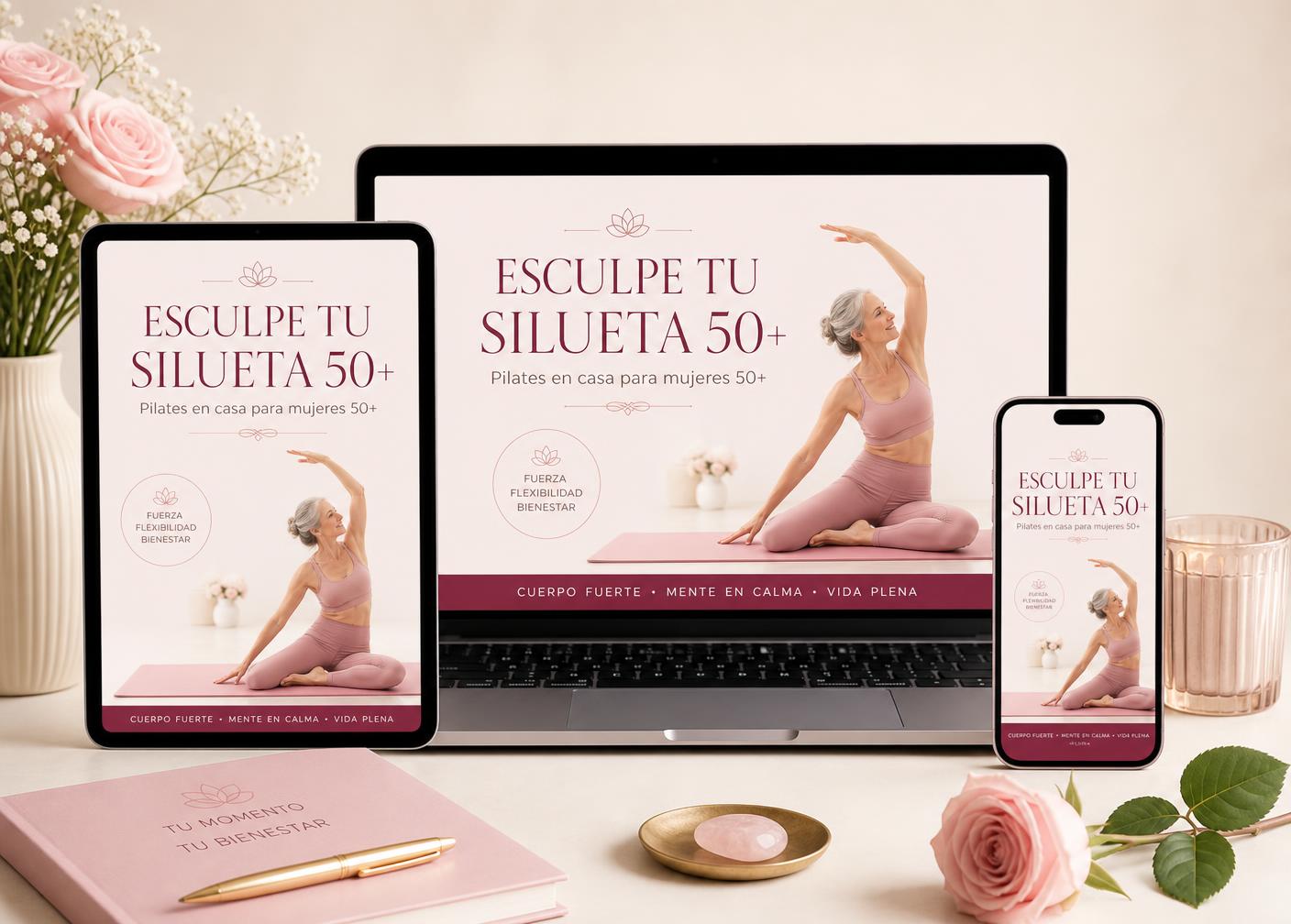 Programa Esculpe Tu Silueta 50+ en tablet, laptop y celular